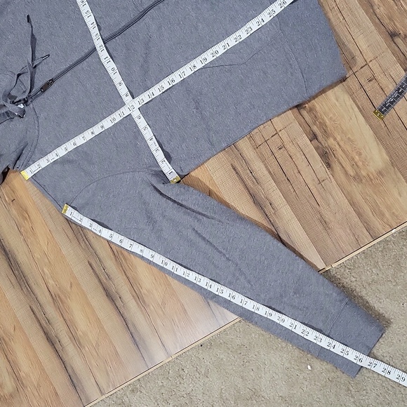 AMAZON ESSENTIALS Gray Lightweight French Terry Full-Zip Hooded Sweatshirt - Picture 11 of 11